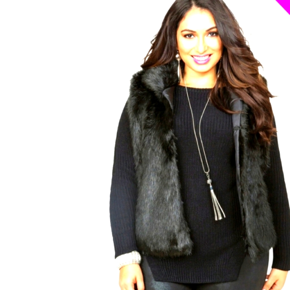 FAUX FUR VEST